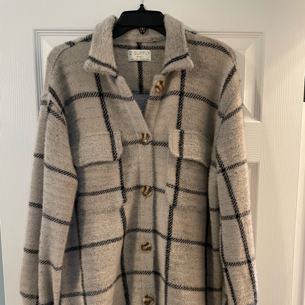 Z supply plaid tucker shirt / shacket